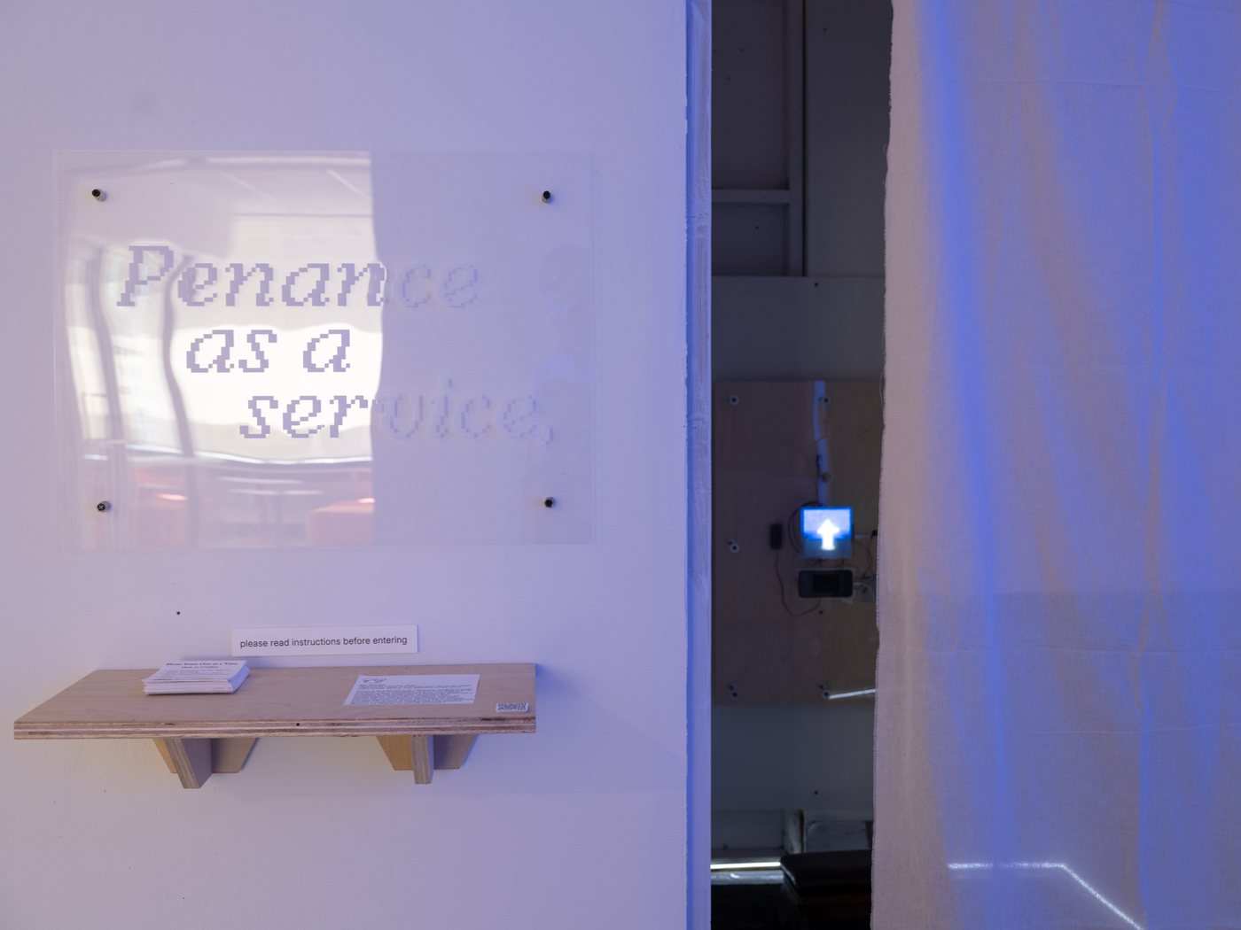 Penance as a Service — booth exterior