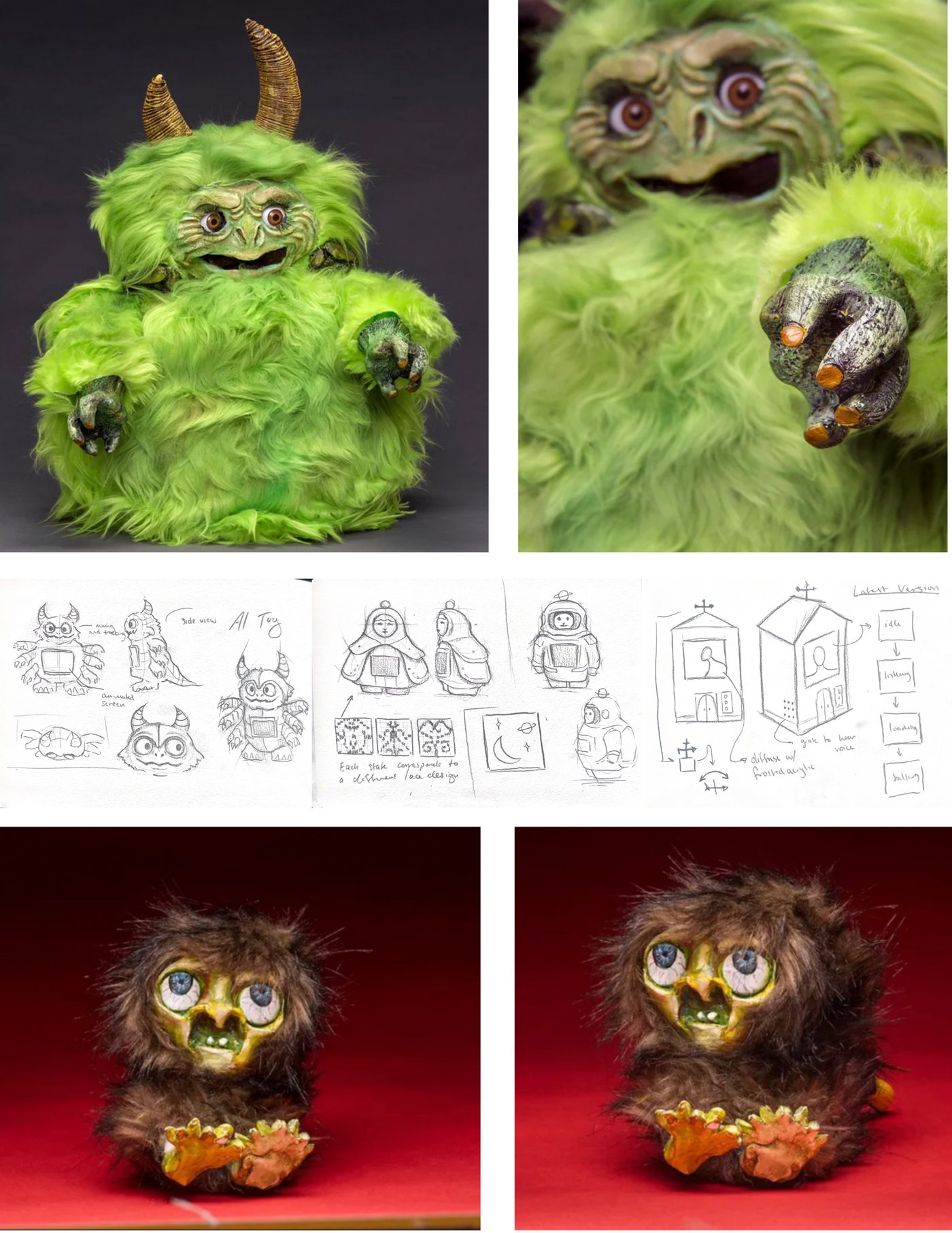 Toys and puppets — creatures, sketches, and builds